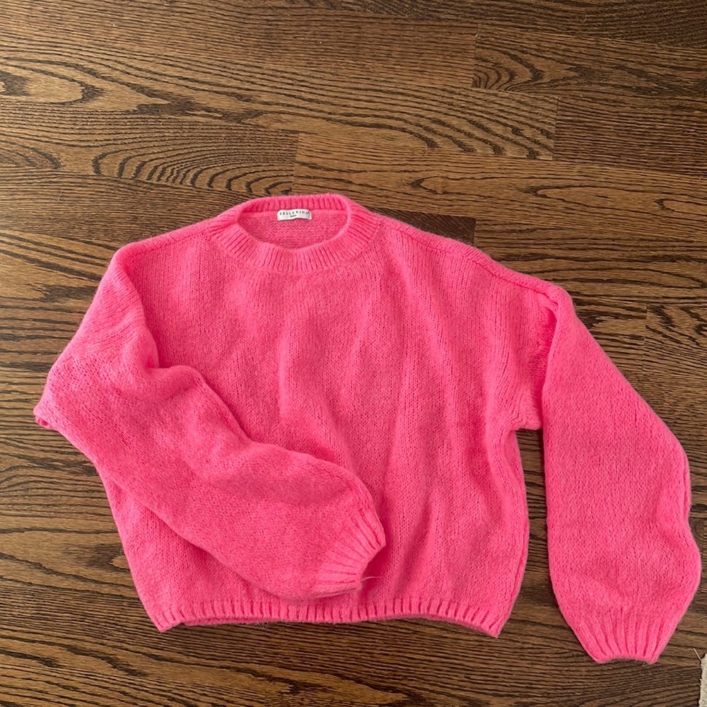 Never worn, lightweight, hot pink sweater